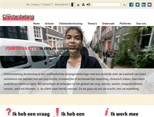 Tablet Screenshot of clientenbelangamsterdam.nl